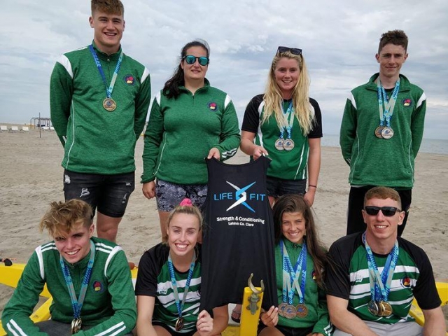 Irish Surf Life saving team. 2019 European Surf Lifesaving Championships in Riccione in Italy