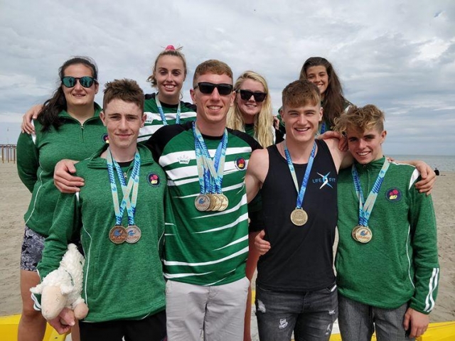 Irish Surf Life saving team. 2019 European Surf Lifesaving Championships in Riccione in Italy